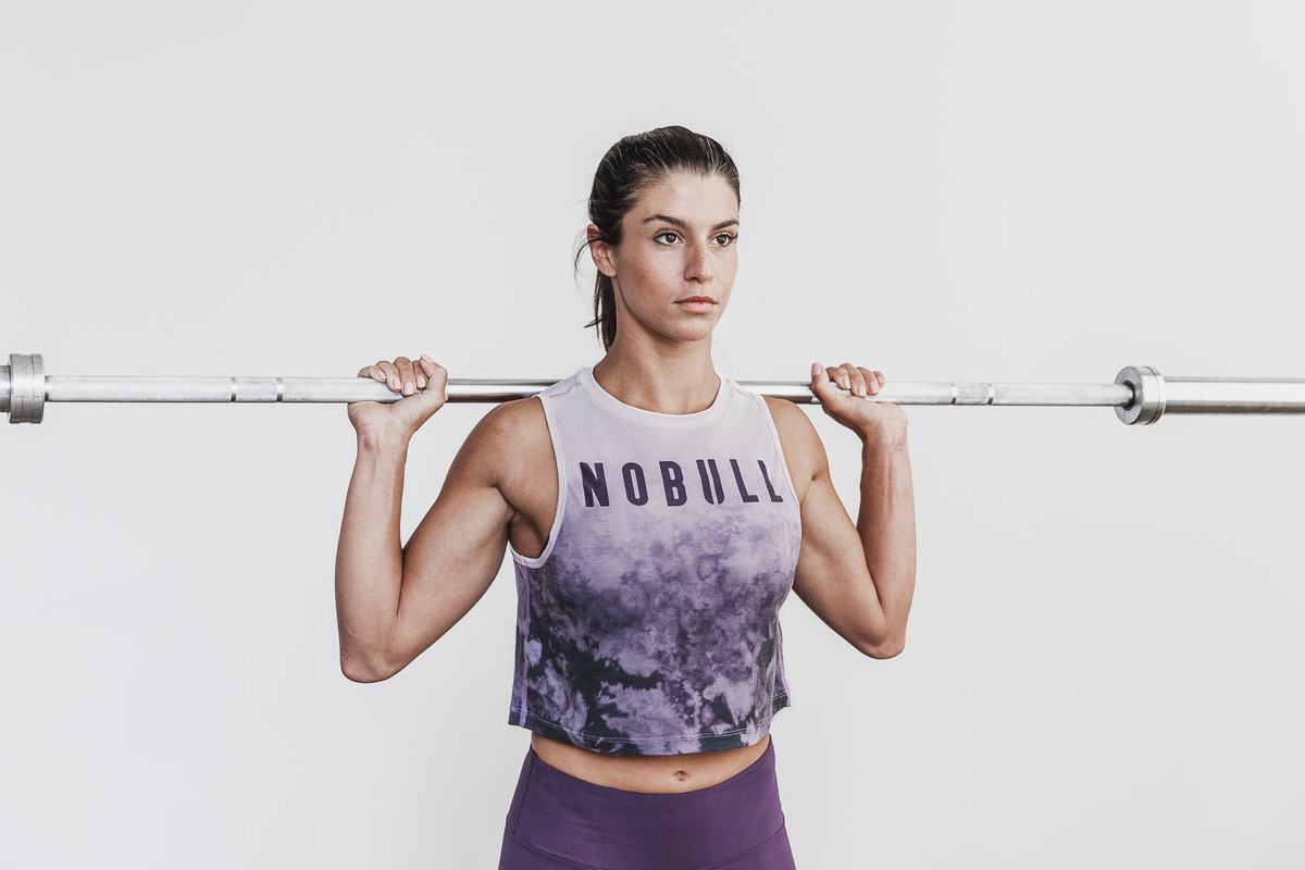 Nobull Muscle Dip-Dye Women's Tank Tops Purple | Australia (CV8214)